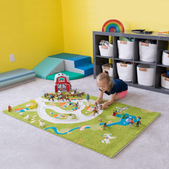 Farm Animals Toys For Kids Farm Play Rugs | IVI 3D Play Carpets