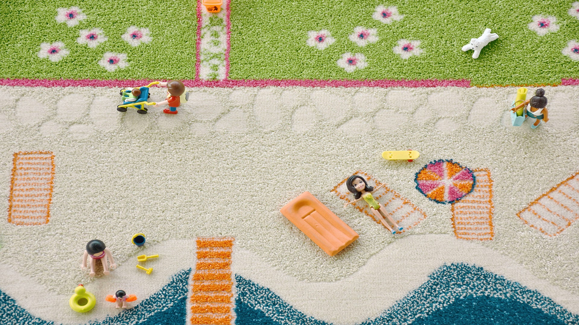 CreativeDrugStore × Wasted Youth Rug mat Amazon.com: Large Kids Carpet Playmat Rug 52 x 32 with Non